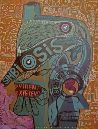 Yoesoef Olla - Symbiosis  
 100 x 80 cm
 oil on canvas